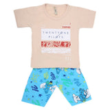 Boys Half Sleeves 2 Piece Suit - Fawn, Kids, Boys Sets And Suits, Chase Value, Chase Value