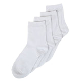 Men’s 2 Pieces Long Ankle Socks - White, Men, Mens Socks, Chase Value, Chase Value