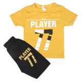 Boys Half Sleeves Short Suit SML CVC-48-Mustard, Kids, Boys Sets And Suits, Chase Value, Chase Value