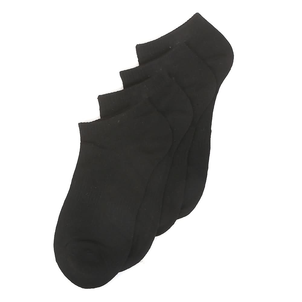 Men’s 2 Pieces Ankle Socks - Black, Men, Mens Socks, Chase Value, Chase Value