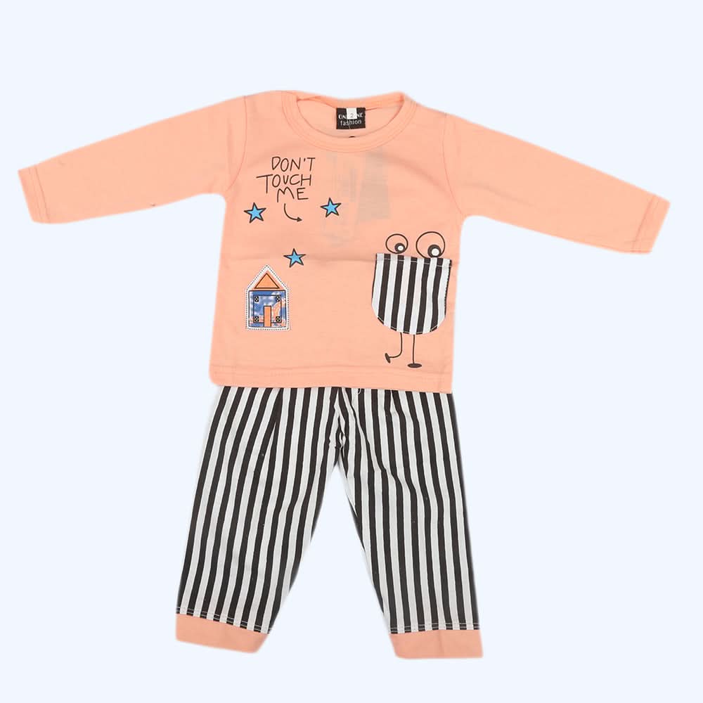 Newborn Boys Full Sleeves Suit - Peach, Kids, NB Boys Sets And Suits, Chase Value, Chase Value