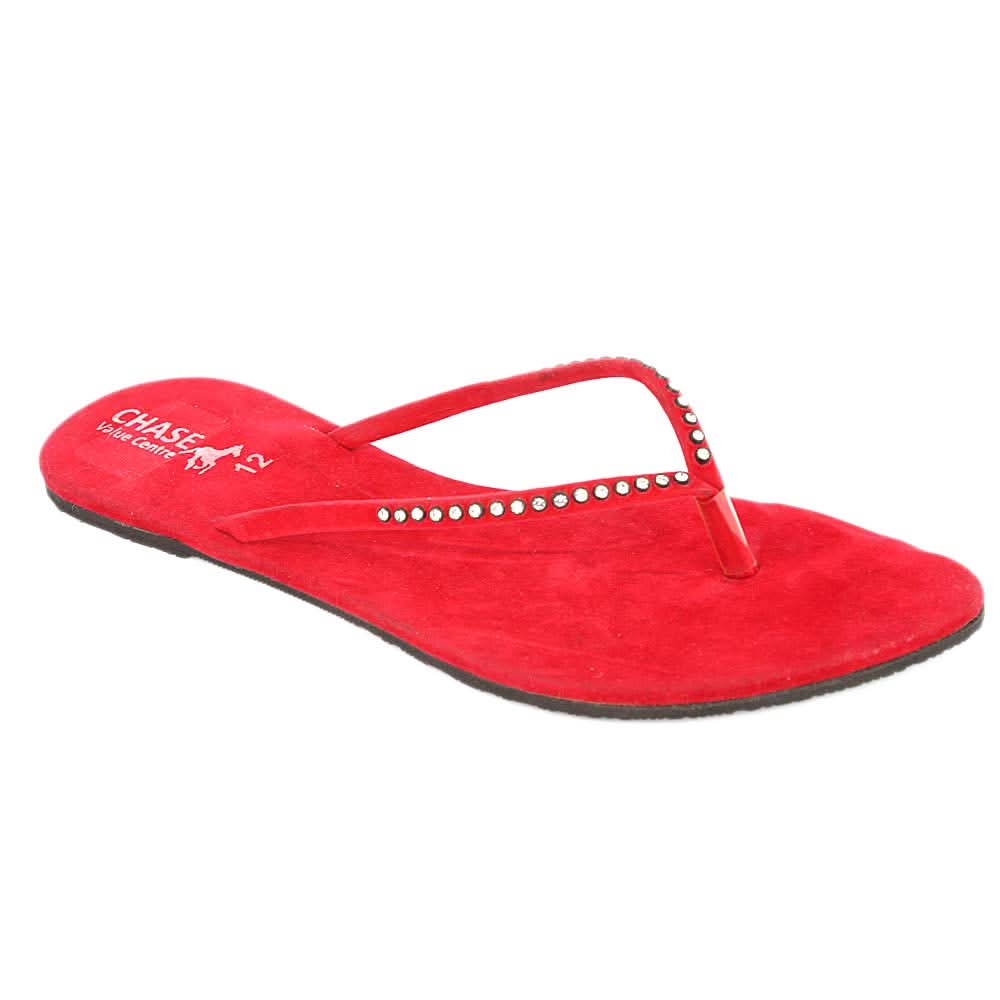 Women's Slipper (J315) - Red, Women, Slippers, Chase Value, Chase Value
