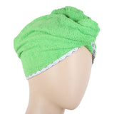 Women's Bath Towel Cap 23x9cm - Green, Home & Lifestyle, Bath Towels, Chase Value, Chase Value