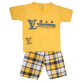 Boys Half Sleeves 2 Piece Suit - Yellow, Kids, Boys Sets And Suits, Chase Value, Chase Value
