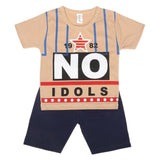 Boys Half Sleeves Short Suit SML CVC-41-Brown, Kids, Boys Sets And Suits, Chase Value, Chase Value