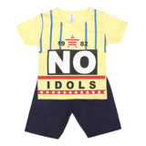Boys Half Sleeves Short Suit SML CVC-41-Yellow, Kids, Boys Sets And Suits, Chase Value, Chase Value