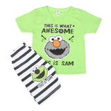 Boys Half Sleeves Short Suit SML CVC-35-Green, Kids, Boys Sets And Suits, Chase Value, Chase Value