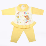 Newborn Girl Full Sleeves Polar Suit 11611 - Yellow, Kids, NB Girls Sets And Suits, Chase Value, Chase Value