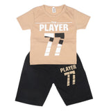 Boys Half Sleeves Short Suit SML CVC-48-Beige, Kids, Boys Sets And Suits, Chase Value, Chase Value
