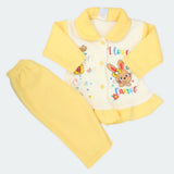 Newborn Girl Full Sleeves Polar Suit 11611 - Yellow, Kids, NB Girls Sets And Suits, Chase Value, Chase Value