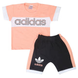 Newborn Boys Half Sleeves Suit - Peach, Kids, Newborn Boys Sets And Suits, Chase Value, Chase Value
