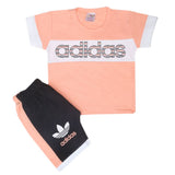 Newborn Boys Half Sleeves Suit - Peach, Kids, Newborn Boys Sets And Suits, Chase Value, Chase Value