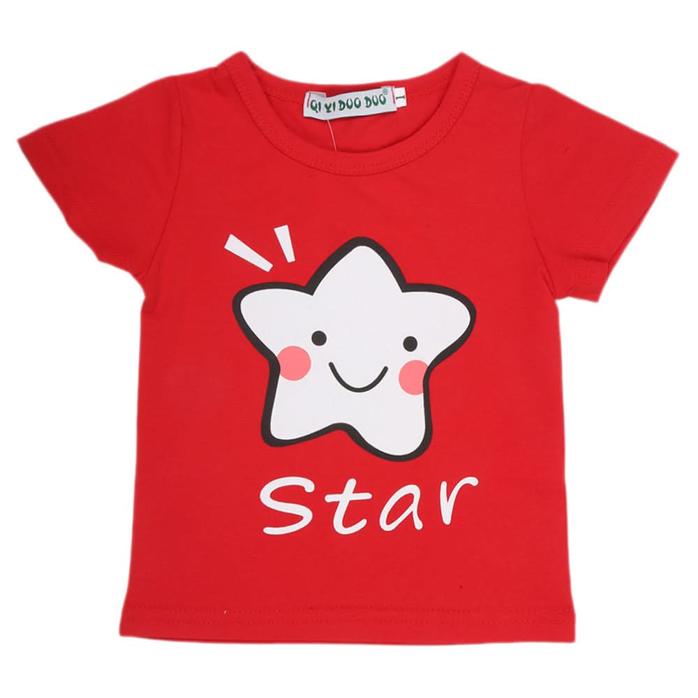 Newborn Boys T-Shirt - Red, Kids, NB Boys Shirts And T-Shirts, Chase Value, Chase Value
