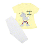 Girls Half Sleeves Tights Suits - Yellow, Kids, Girls Sets And Suits, Chase Value, Chase Value