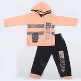 Newborn Boys Hooded Full Sleeves Suit - Peach, Kids, NB Boys Sets And Suits, Chase Value, Chase Value