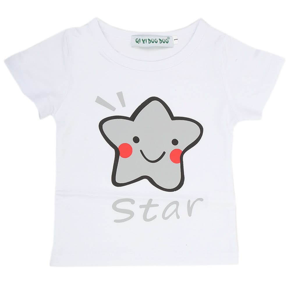 Newborn Boys T-Shirt - White, Kids, NB Boys Shirts And T-Shirts, Chase Value, Chase Value
