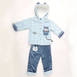 Newborn Boys Full Sleeves Hooded Suit - Blue, Kids, NB Boys Sets And Suits, Chase Value, Chase Value
