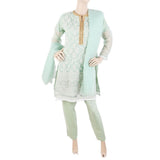 Women's Fancy Chikankari 3 Piece Suit - Green, Women, Shalwar Suits, Chase Value, Chase Value