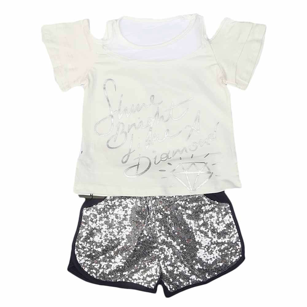 Girls Suit - White, Kids, Girls Sets And Suits, Chase Value, Chase Value