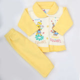 Newborn Girl Full Sleeves Polar Suit 5374 - Yellow, Kids, New Born Girls Sets And Suits, Chase Value, Chase Value