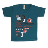 Boys Half Sleeves T-Shirt - Steel Green, Kids, Boys T-Shirts, Chase Value, Chase Value