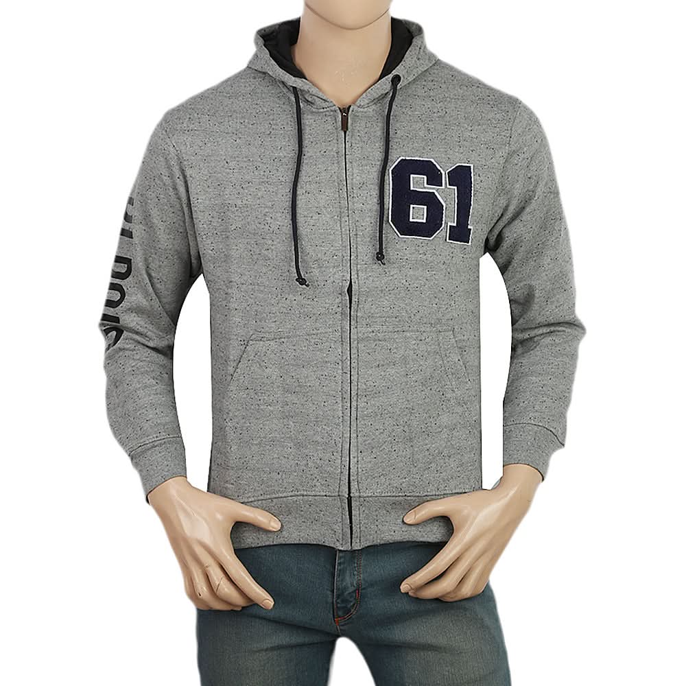 Men's Fleece Zip Jacket - Grey, Men, Jackets and Hoodies, Chase Value, Chase Value
