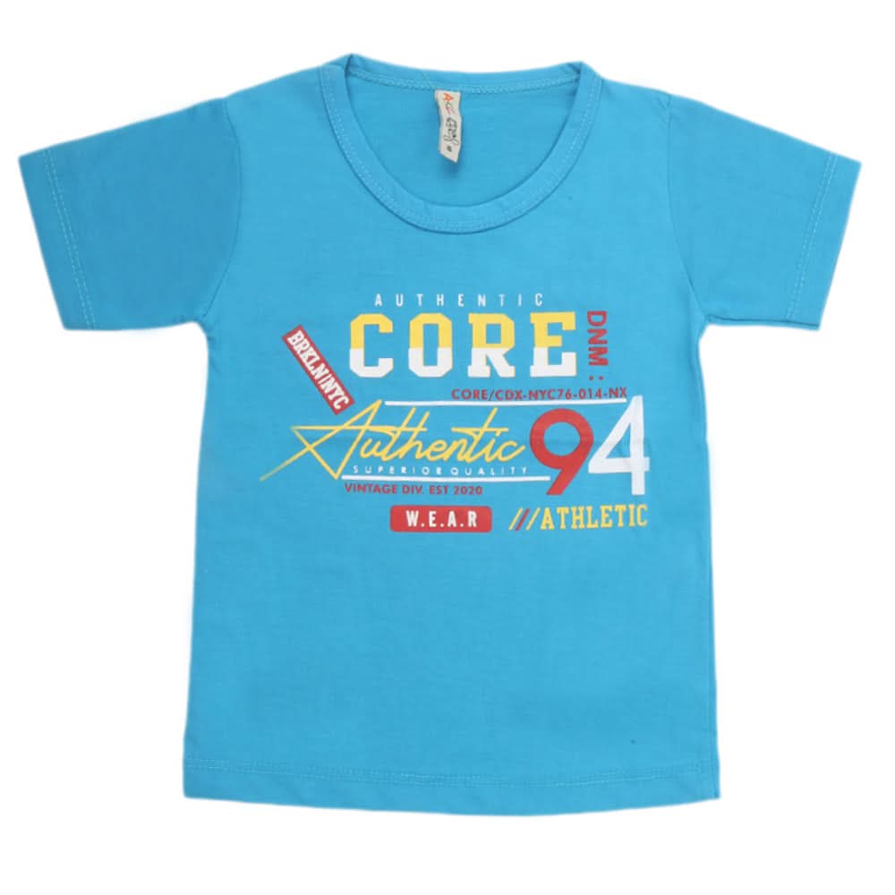 Boys Half Sleeves T-Shirt - Blue, Kids, Boys T-Shirts, Chase Value, Chase Value