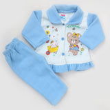 Newborn Girl Full Sleeves Polar Suit 8282 - Blue, Kids, NB Girls Sets And Suits, Chase Value, Chase Value