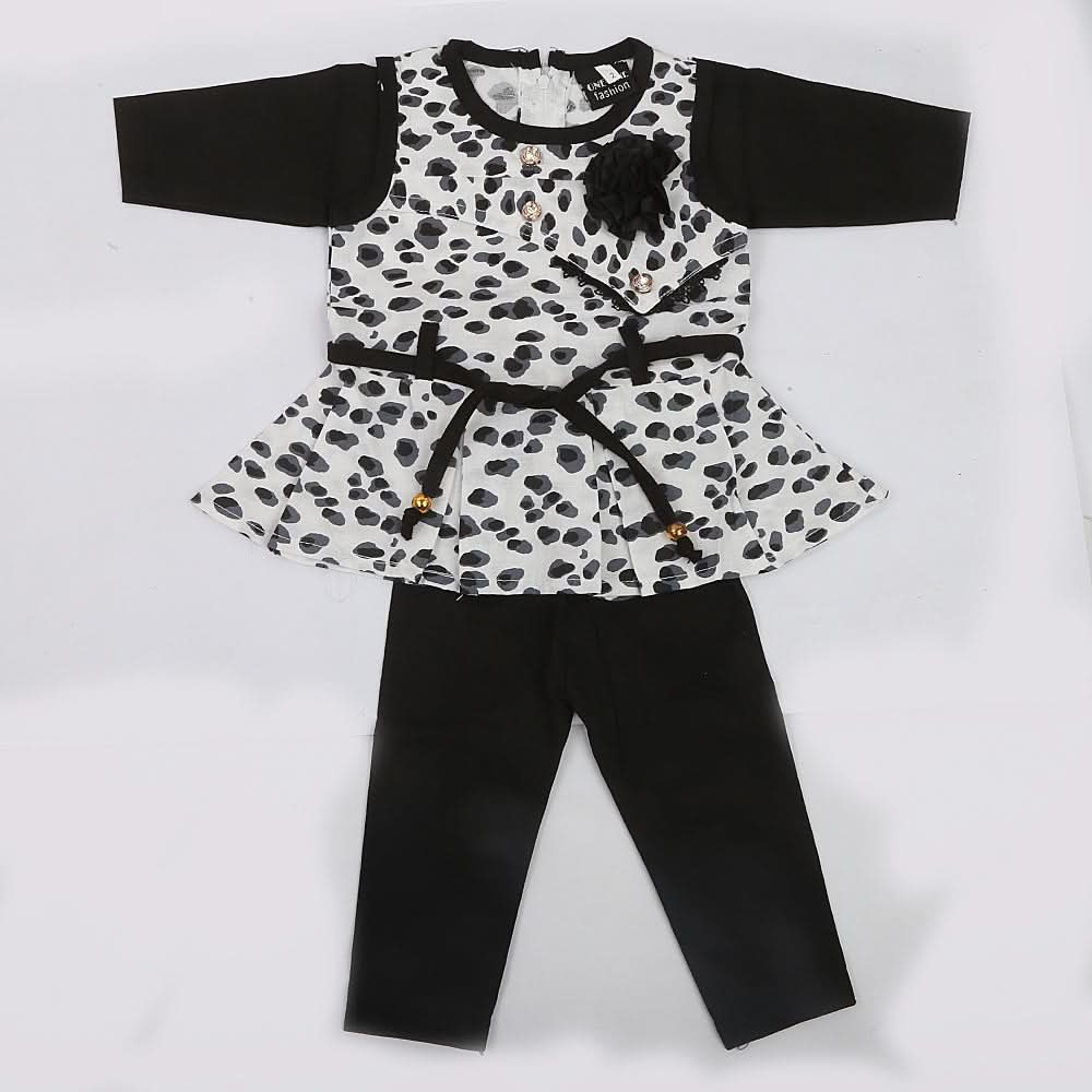 Newborn Girls Full Sleeves Suit - Black, Kids, NB Girls Sets And Suits, Chase Value, Chase Value