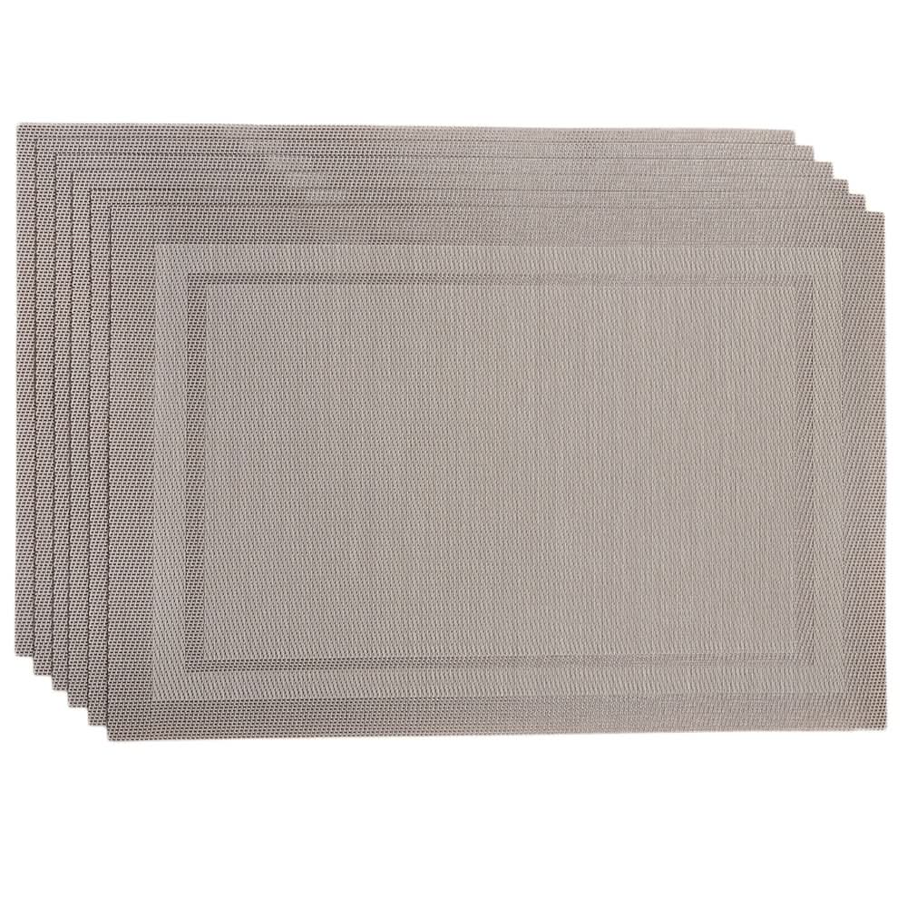 Table Mat with Runner 7Pcs - C - Beige, Home & Lifestyle, Mats, Chase Value, Chase Value