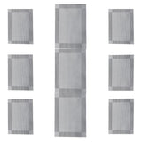 Table Mat with Runner 7Pcs - B - Grey, Home & Lifestyle, Mats, Chase Value, Chase Value