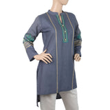 Women's Embroidered Kurti - Grey, Women, Ready Kurtis, Chase Value, Chase Value