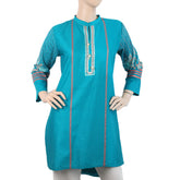 Women's Embroidered Kurti - Sea Green, Women, Ready Kurtis, Chase Value, Chase Value