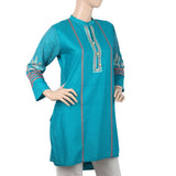 Women's Embroidered Kurti - Sea Green, Women, Ready Kurtis, Chase Value, Chase Value