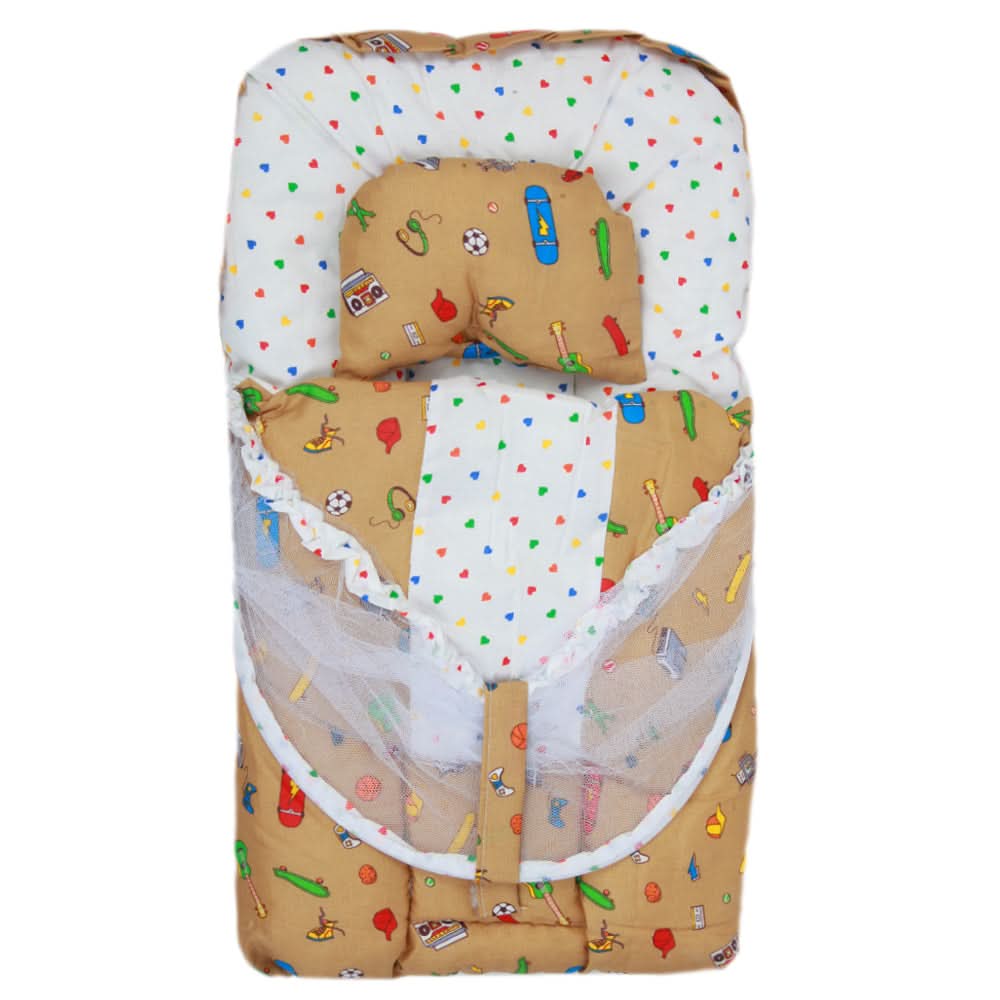 Newborn Sleeping Bag With Net - Khaki, Kids, Sleeping Bags, Chase Value, Chase Value