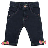 Newborn Girls Denim Pant - Dark Blue, Kids, Newborn Girls Shorts Skirts And Pants, Chase Value, Chase Value