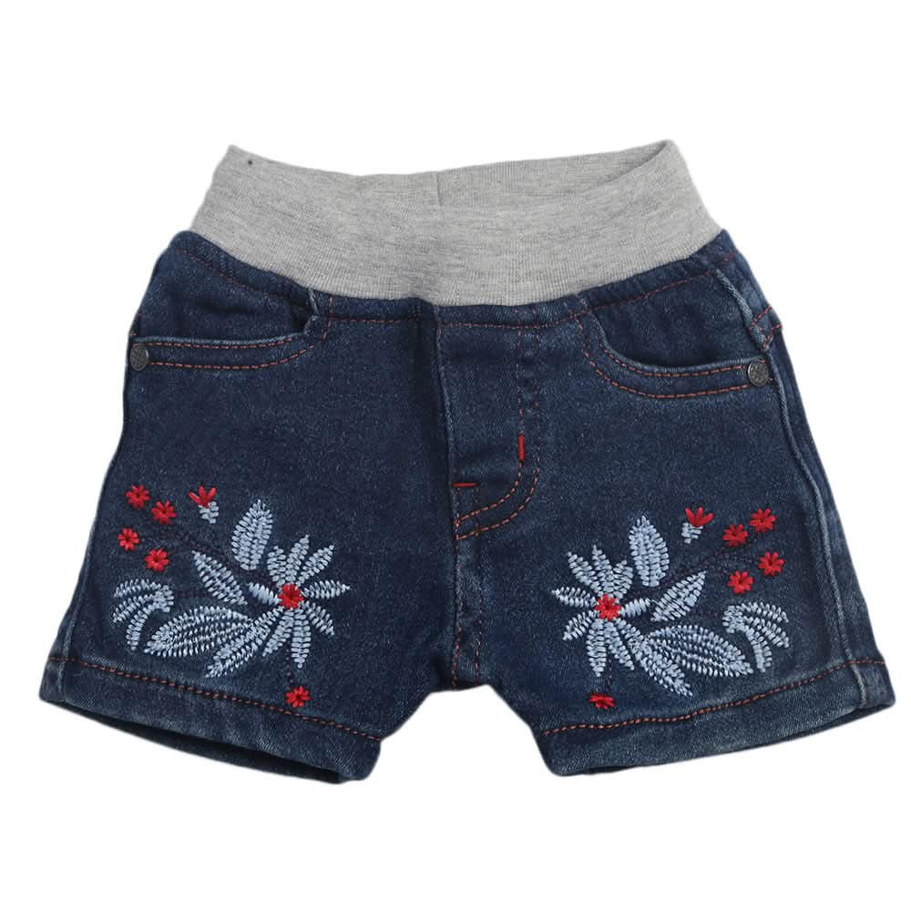 Newborn Girls Short - Dark Blue, Kids, Newborn Girls Shorts Skirts And Pants, Chase Value, Chase Value