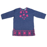 Girls Embroidered Denim Kurti - Blue, Kids, Girls Kurti, Chase Value, Chase Value