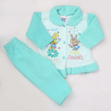 Newborn Girl Full Sleeves Polar Suit 5374 - Cyan, Kids, NB Girls Sets And Suits, Chase Value, Chase Value