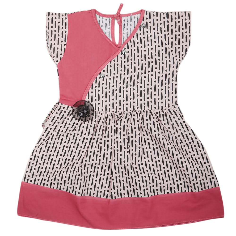 Girls Cotton Frock - Dark Pink, Kids, Girls Frocks, Chase Value, Chase Value