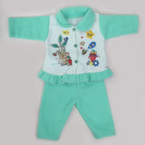 Newborn Girl Full Sleeves Suit - Green, Kids, NB Girls Sets And Suits, Chase Value, Chase Value
