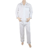 Mens Comfort Stripe Night Suit - White, Men, Nightwear, Chase Value, Chase Value