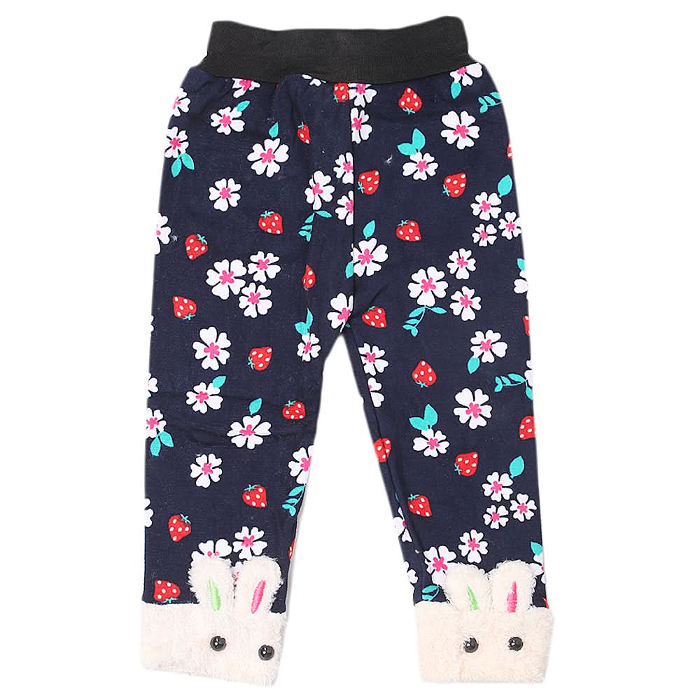 Girls Velvet Tights - Navy Blue, Kids, Tights Leggings And Pajama, Chase Value, Chase Value