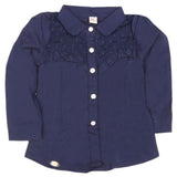 Girls Full Sleeves Shirt - Navy Blue, Kids, Tops, Chase Value, Chase Value