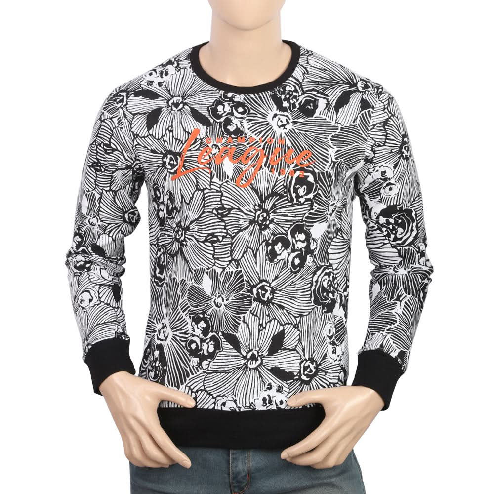 Men's Fleece Sweatshirt - Black, Men's Sweater & Sweat Shirts, Chase Value, Chase Value