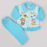 Newborn Girl Full Sleeves Polar Suit 5365 - Blue, Kids, NB Girls Sets And Suits, Chase Value, Chase Value