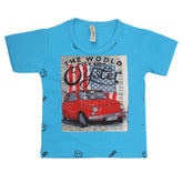 Boys Half Sleeves T-Shirt - Blue, Kids, Boys T-Shirts, Chase Value, Chase Value
