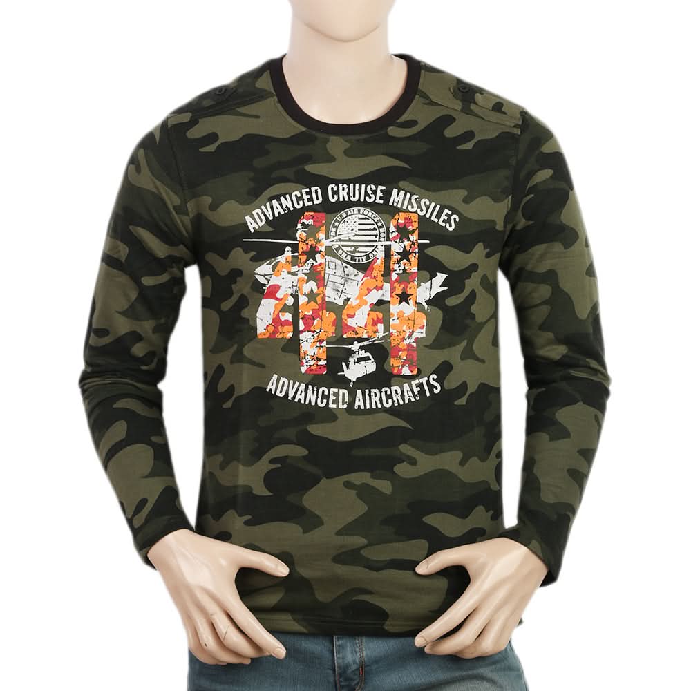 Men's Fleece Sweatshirt - Green, Men, Sweater and Sweat Shirts, Chase Value, Chase Value