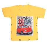Boys Half Sleeves T-Shirt - Yellow, Kids, Boys T-Shirts, Chase Value, Chase Value
