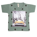 Boys Half Sleeves T-Shirt - Green, Kids, Boys T-Shirts, Chase Value, Chase Value